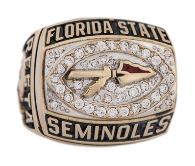 2001 Florida State NCAA Football National Championship Ring